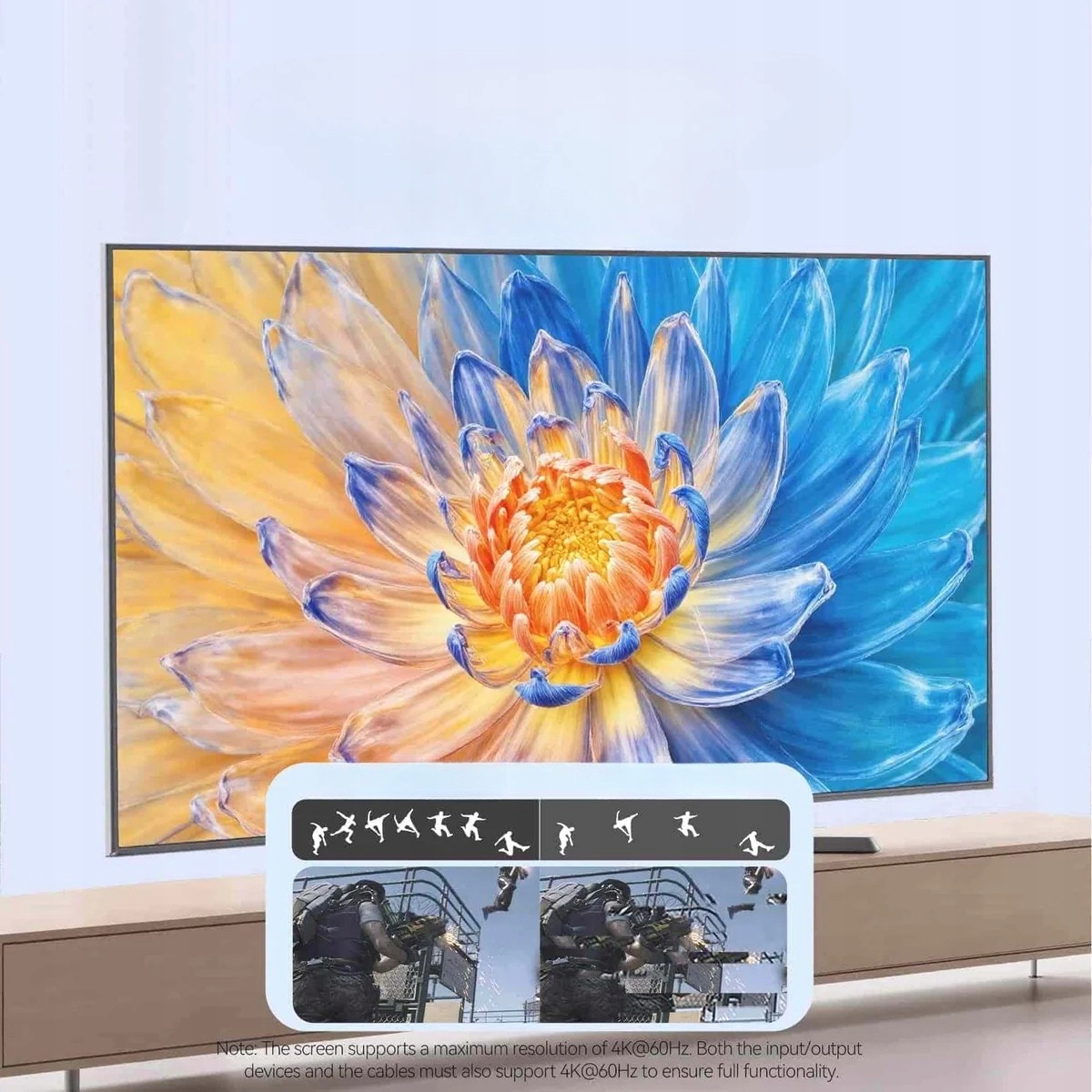 Wysoka jakość obrazu dzięki rozdzielczości 4K@60Hz