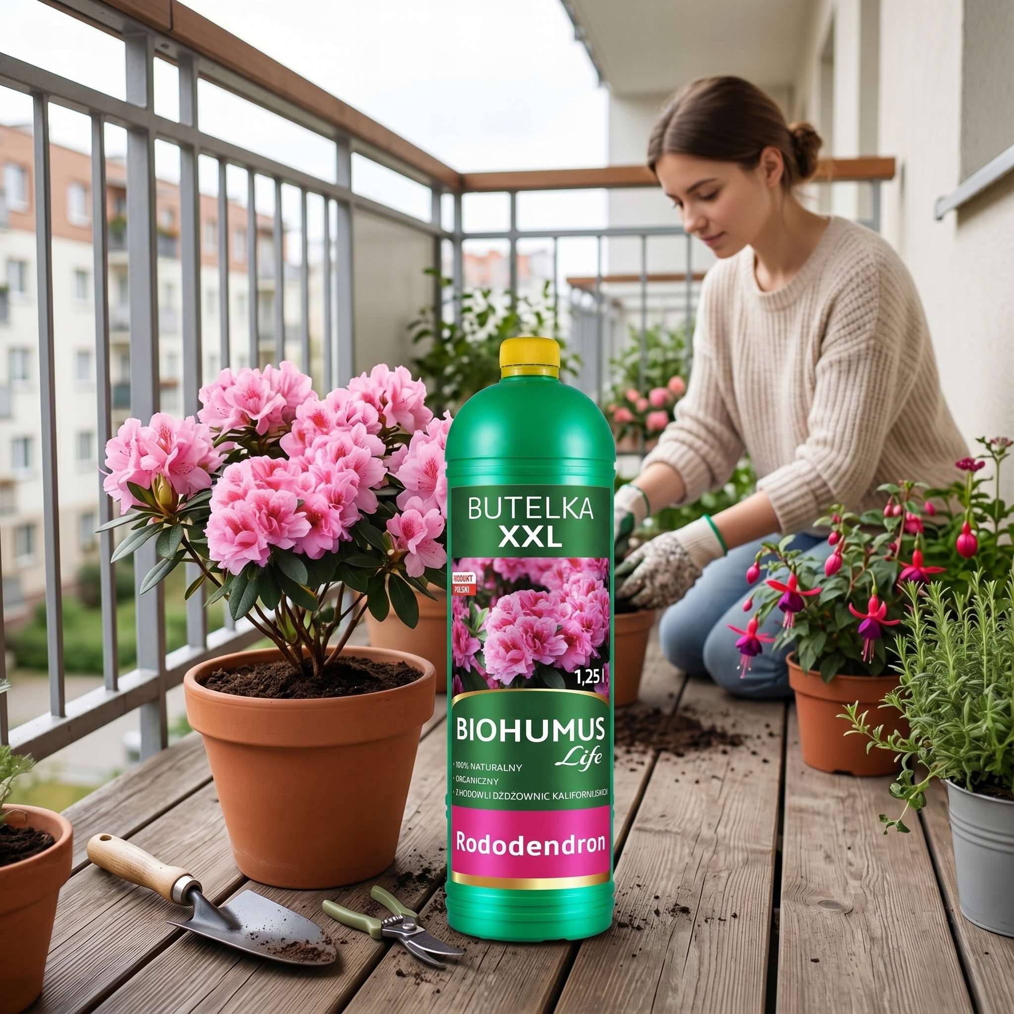 EKODARPOL BIOHUMUS LIFE Rododendron 1,25L* – nawóz do pielęgnacji roślin
