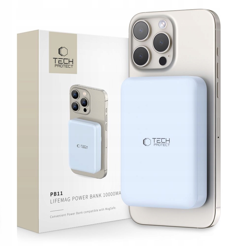 Powerbank Tech-Protect PB11 LifeMag 10000mAh – Niezawodne źródło energii