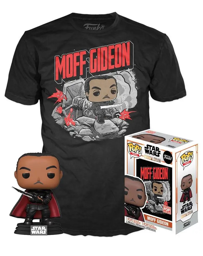 Funko POP! Star Wars Moff Gideon – Zestaw figurki i koszulki
