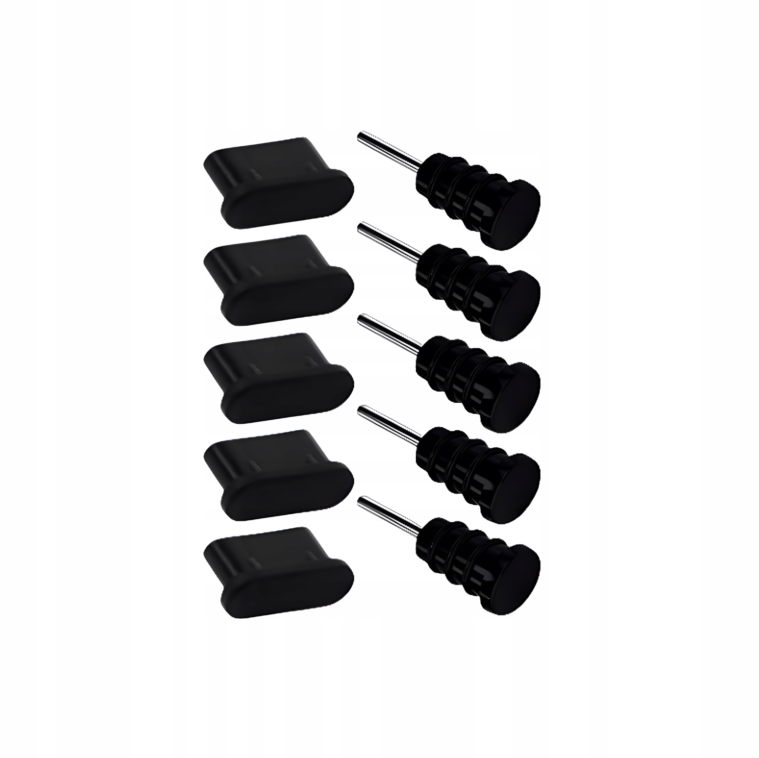 Zestaw 10 zatyczek do portów USB-C i Jack 3,5 mm – kompleksowa ochrona