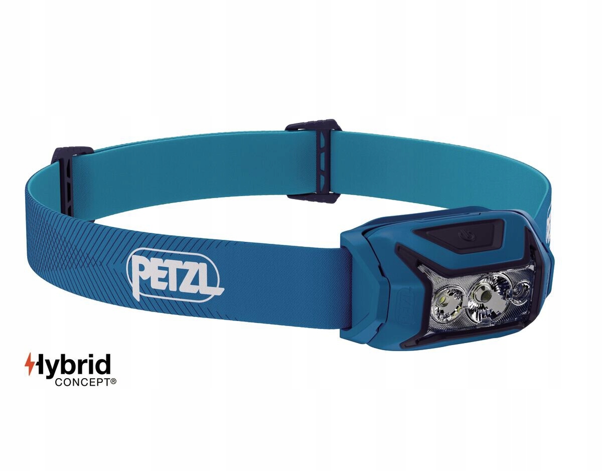 Latarka czołowa Petzl Actik niebieska E063AB01 – Idealna do aktywności outdoorowych