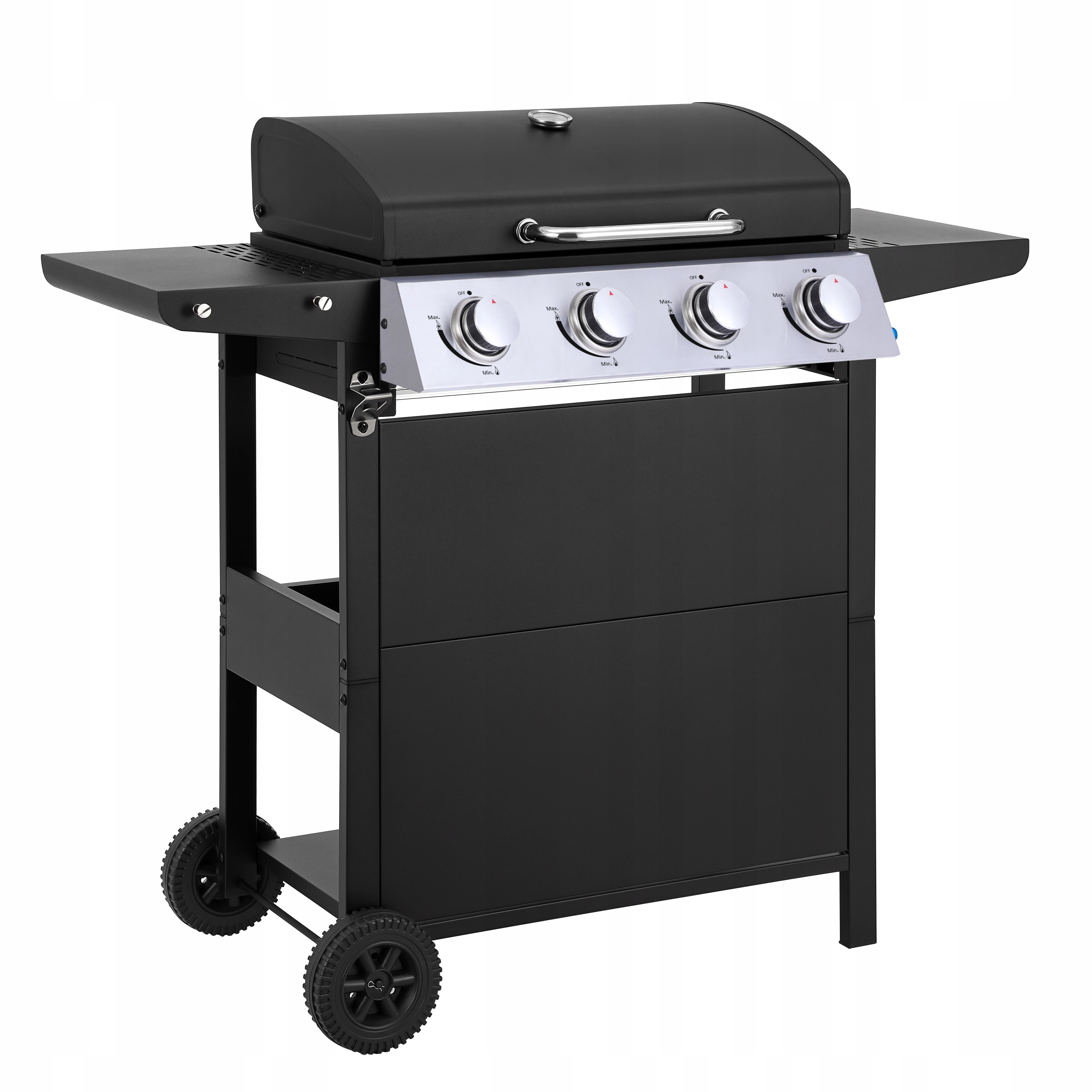 Cztery palniki rurowe o mocy 12 kW