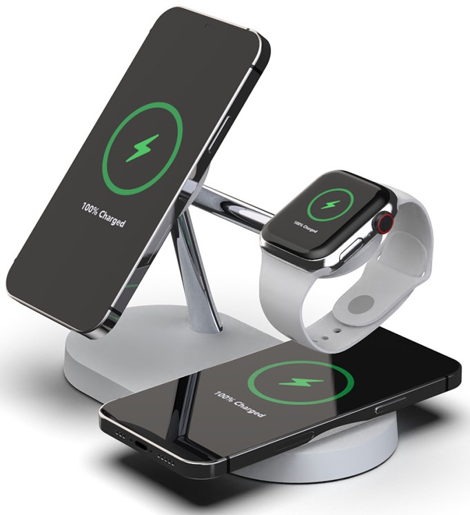 Szybkie ładowanie bezprzewodowe z mocą 15W