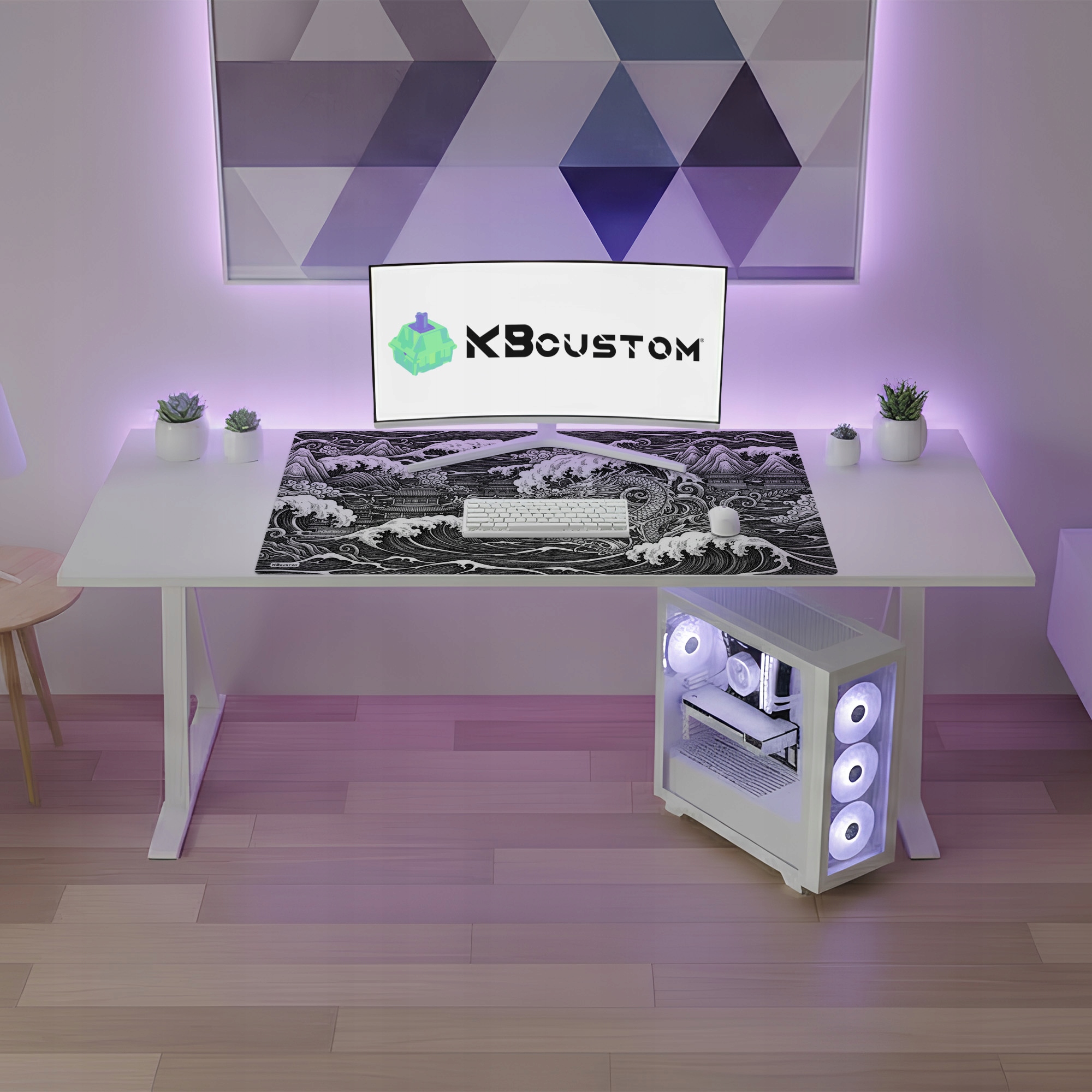 Duża Podkładka Pod Mysz 4mm Grubość 120x60cm KBcustom – Komfort i Styl na Twoim Biurku