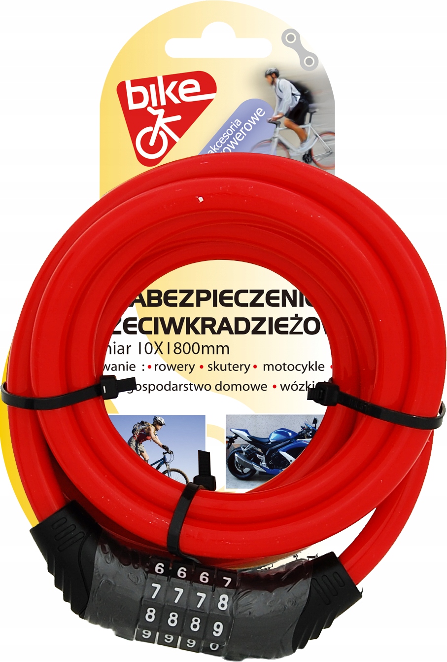 Multikolorowy design – Stylowe zabezpieczenie rowerowe