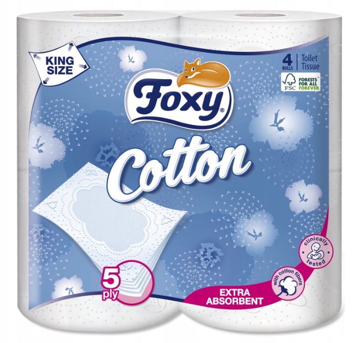 FOXY Papier toaletowy A`4 Cotton – Komfort i jakość w Twojej łazience