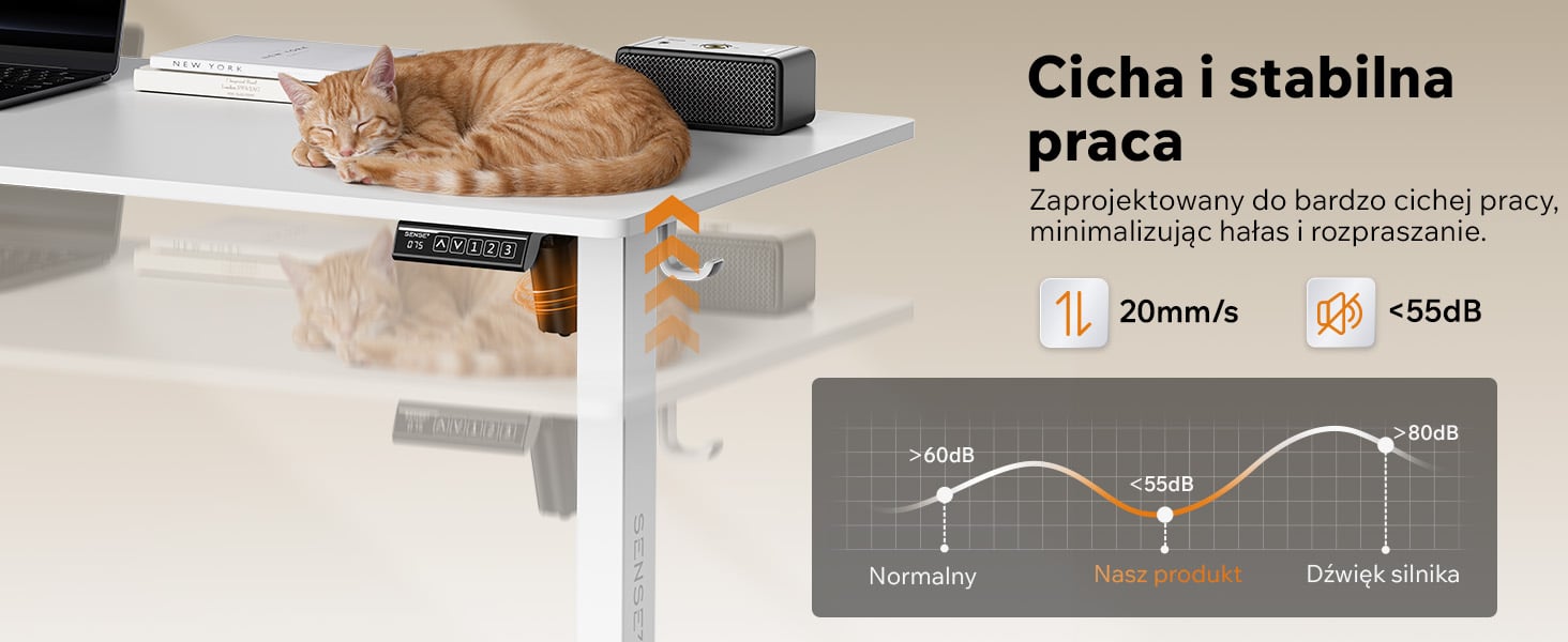 Rama biurka elektrycznego Nojo Light