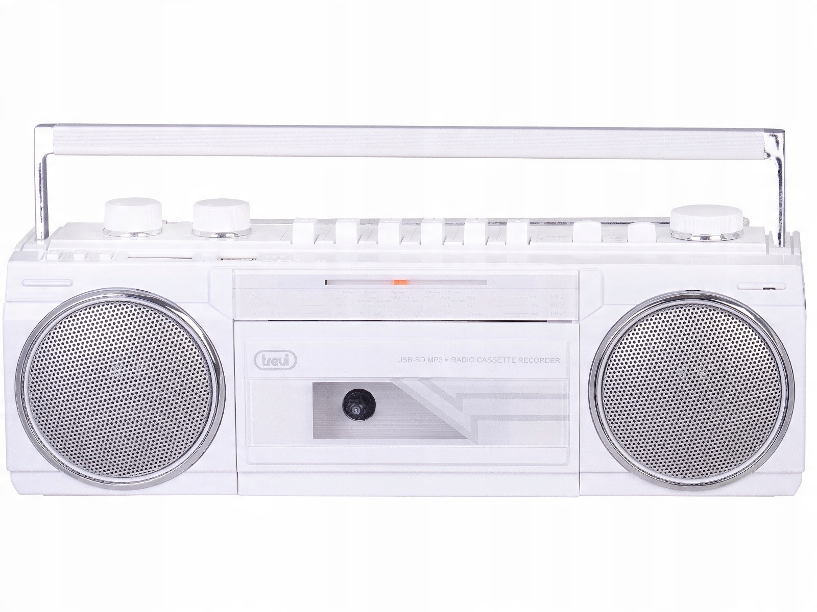 Klasyczny design boomboxa z lat 80-tych