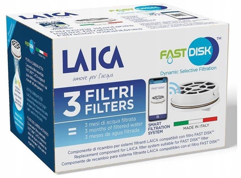 Laica FAST DISK 3gb – Wydajny wkład filtrujący do dzbanka