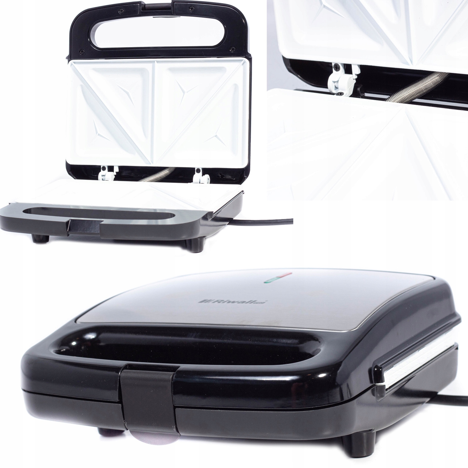 Toster Opiekacz do Kanapek Tostów Nieprzywierająca Powłoka Riwall RTO-01 – Idealny do Twojej Kuchni