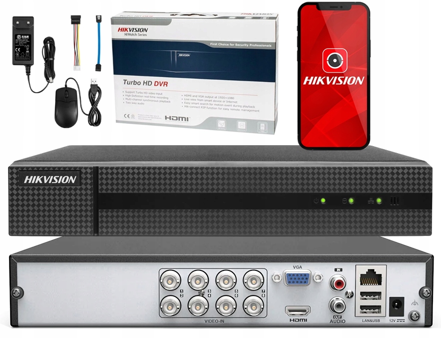 REJESTRATOR 5W1 HIKVISION DVR-8CH-4MP – Profesjonalny system monitoringu
