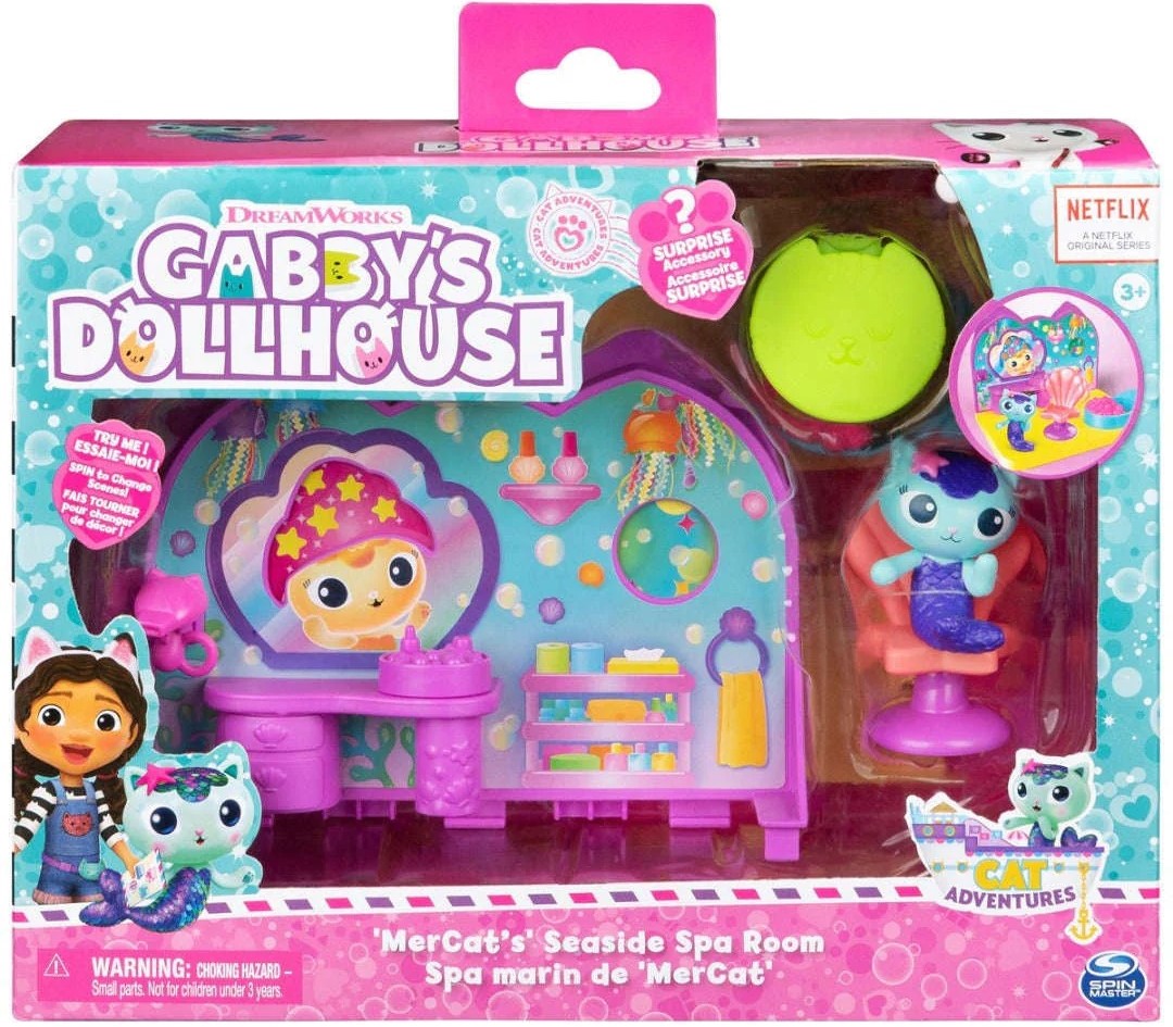 Figurka Spin Master Gabby's Dollhouse Deluxe Room Playset – Pokój Wellness z figurką surykatki
