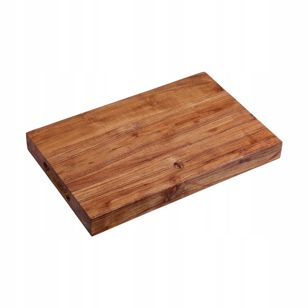 Gruba deska do krojenia z drewna akacji 40 x 25 cm – Idealne narzędzie do każdej kuchni