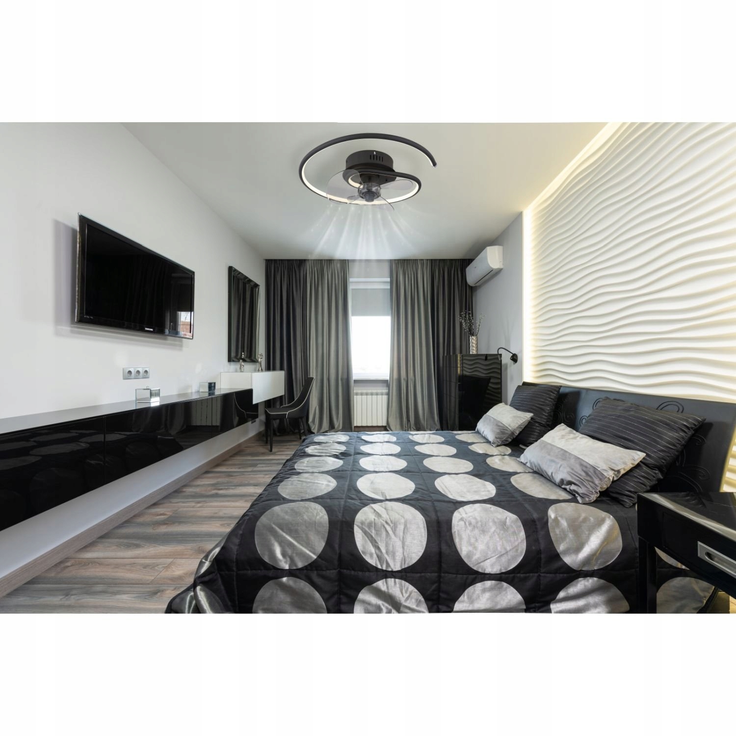 Elegancki design w kolorze czarnym matowym