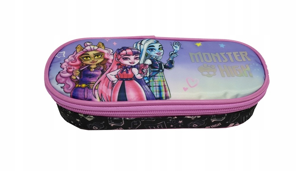Piórnik saszetka z wewnętrzną klapką Monster High – Idealny towarzysz do szkoły