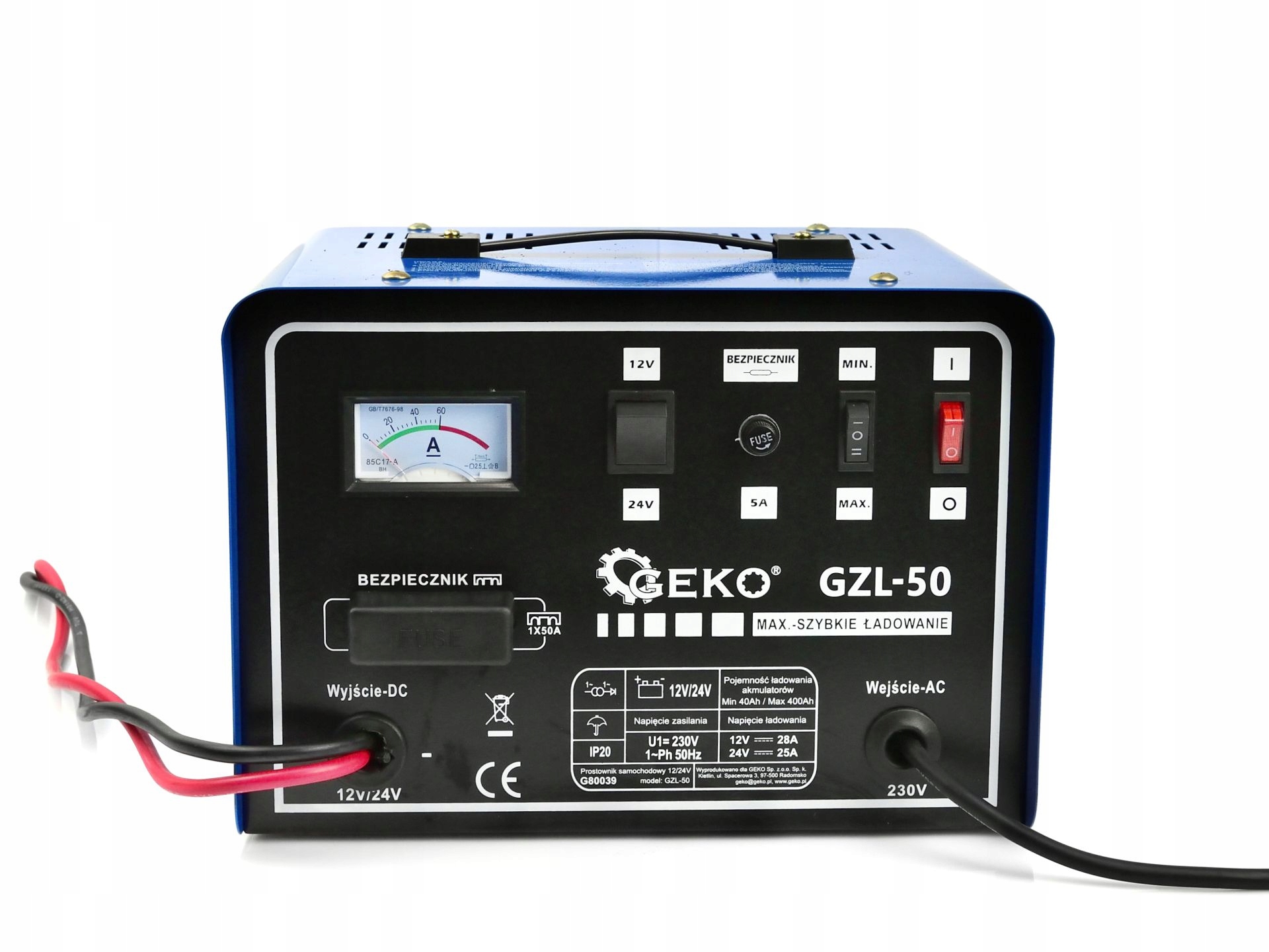 Funkcja szybkiego ładowania „FAST CHARGE”