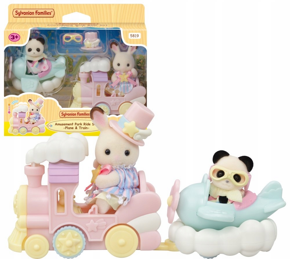 Sylvanian Families - ZABAWNE POJAZDY w Parku Rozrywki Zestaw z figurkami 5819