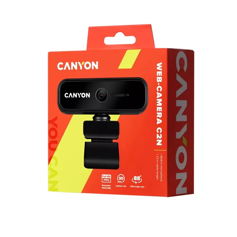 Kamera internetowa Canyon C2N (CNE-HWC2N) – Idealna do pracy i rozrywki