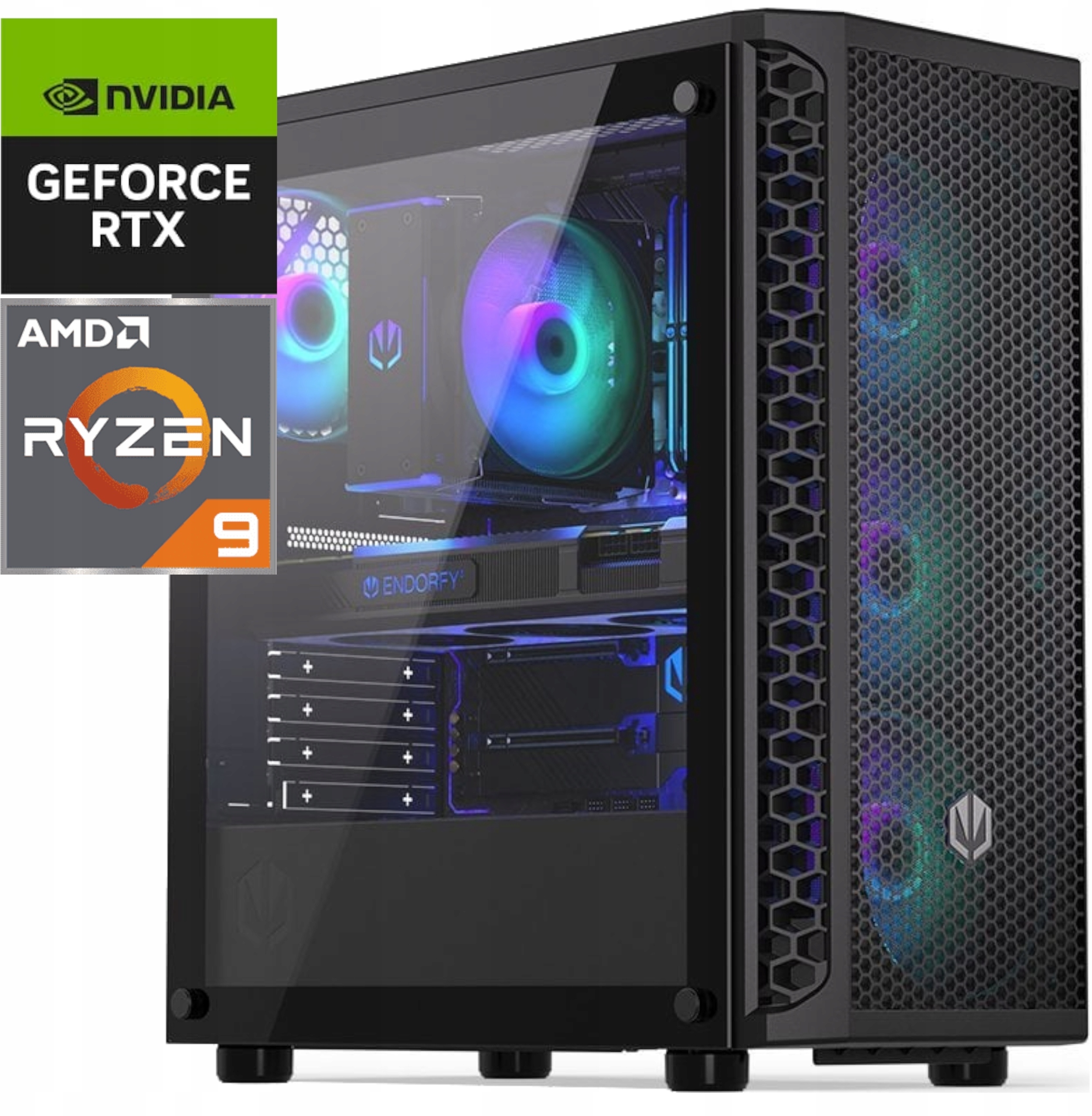 KOMPUTER PC DO GIER RTX5060 l RYZEN 9 5900X l 64GB RAM l 1TB SSD WIN 11 PRO