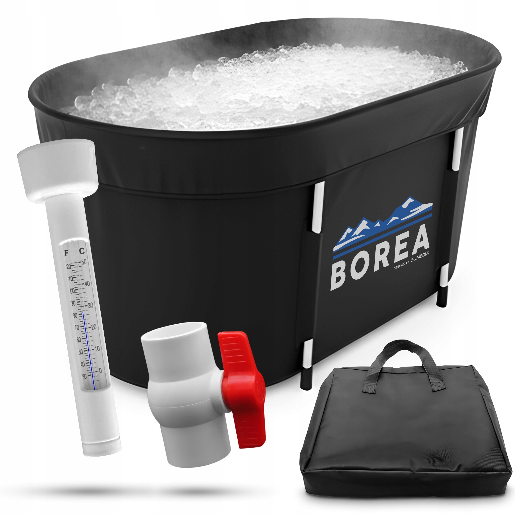 Dodatkowe akcesoria – termometr i pokrowiec w zestawie