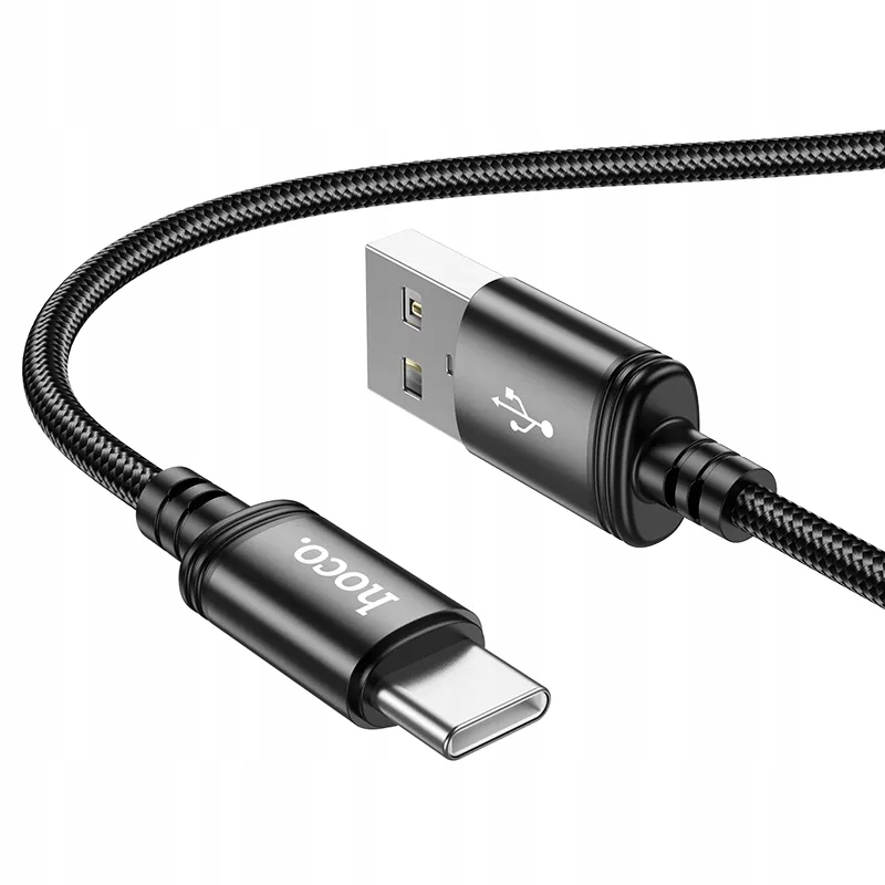 HOCO kabel USB A do Typ C 3A X89 1 m czarny – Wydajność i styl w jednym