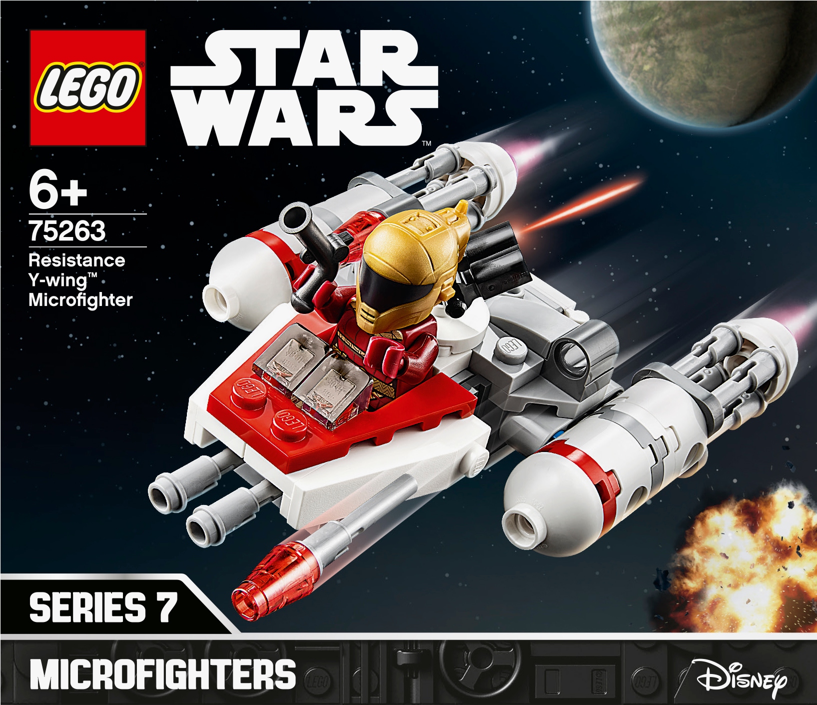 Star Wars Mikromyśliwiec Y-Wing Ruchu Oporu (75263) – Wprowadzenie do świata LEGO