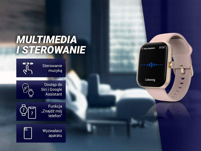 Smartwatch Hama z asystentem głosowym