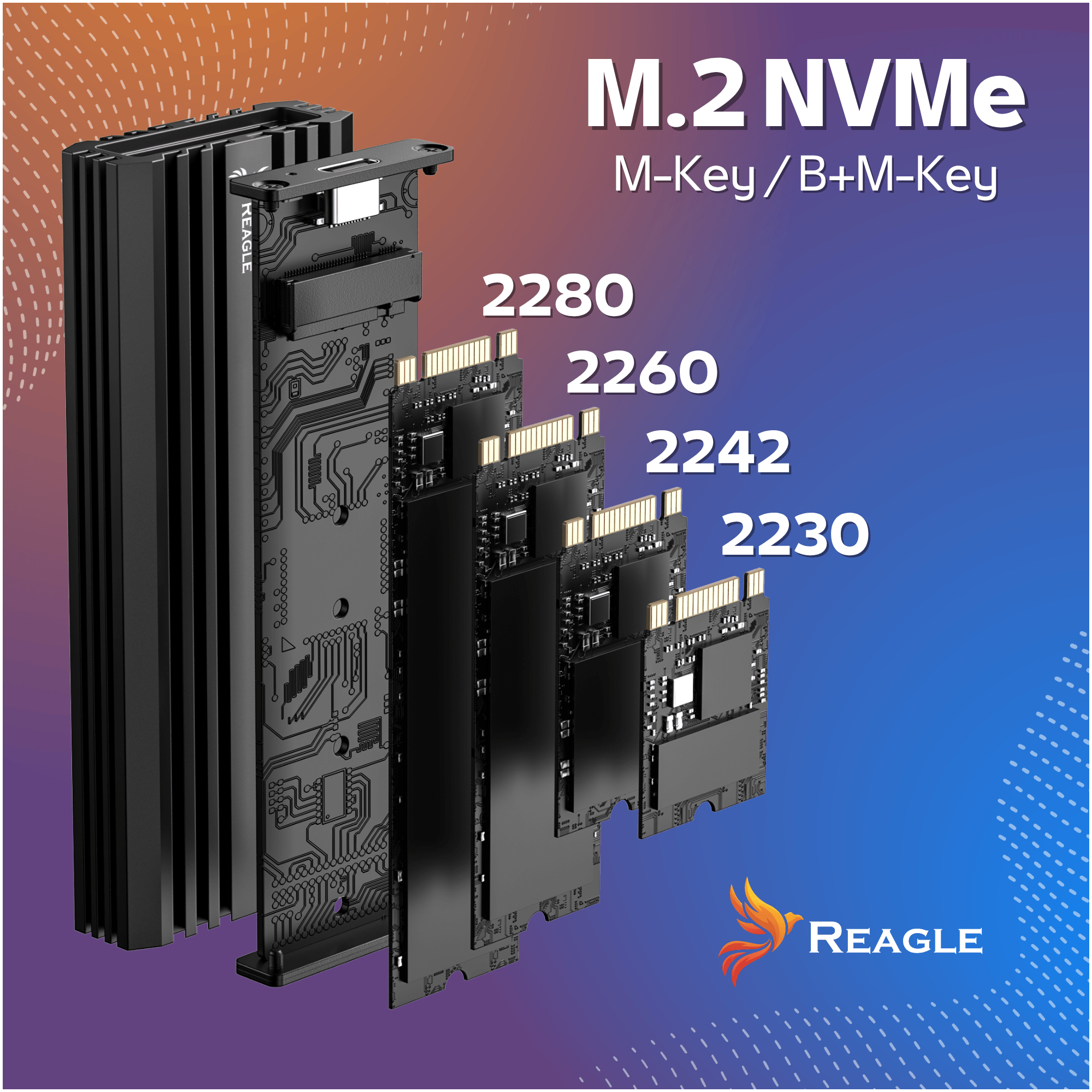 Kompatybilność z dyskami M.2 NVMe – Klucze M i B+M