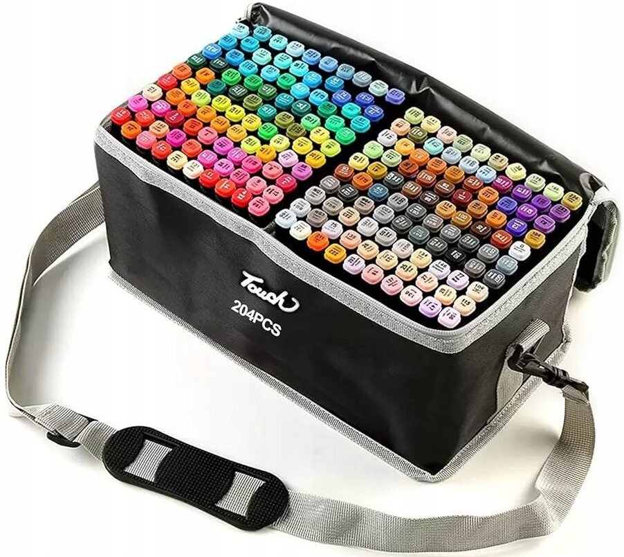 Flamastry pisaki alkoholowe 204 KANZA – Profesjonalny zestaw dla artystów