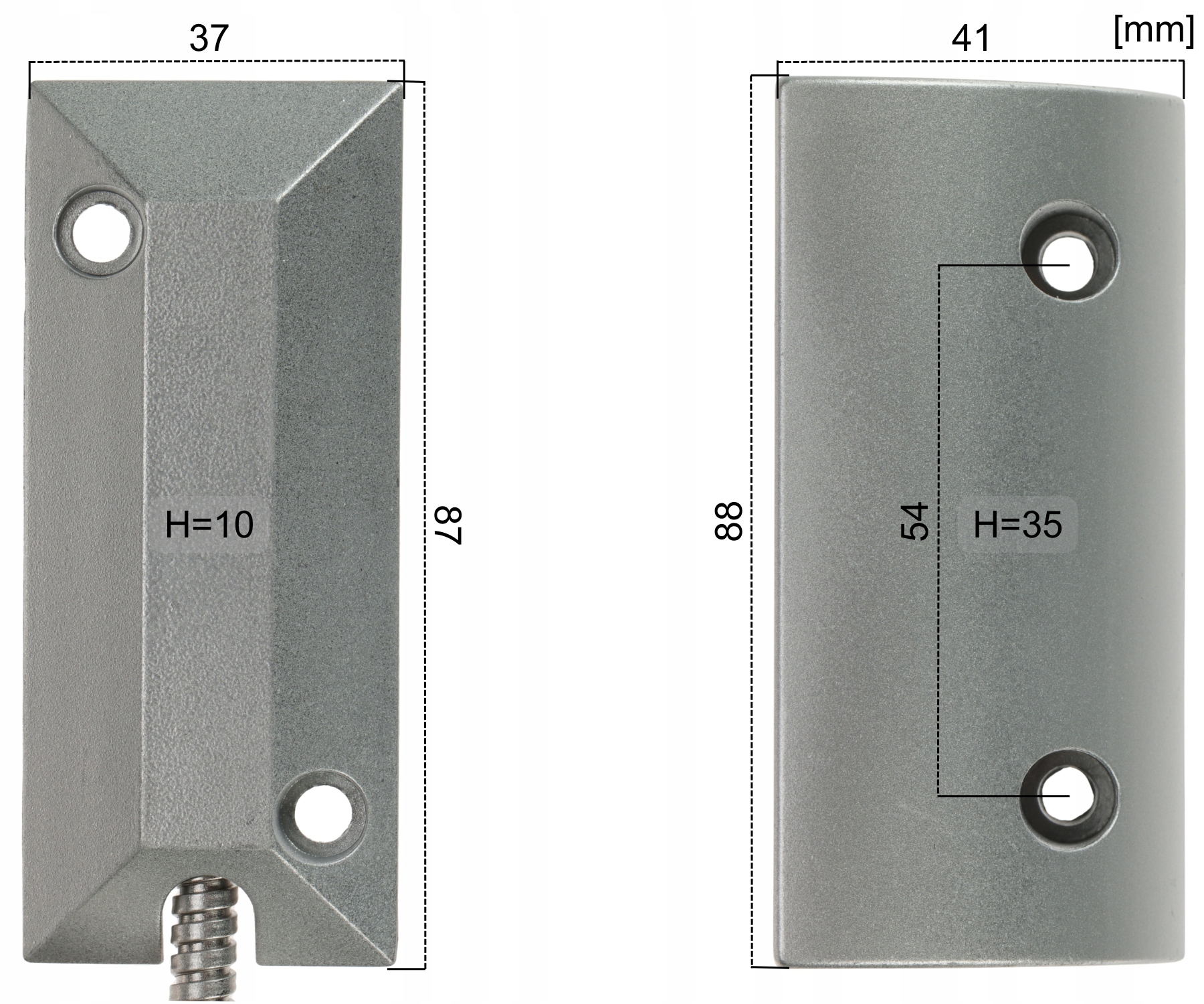 Wymiary i waga kontaktronu