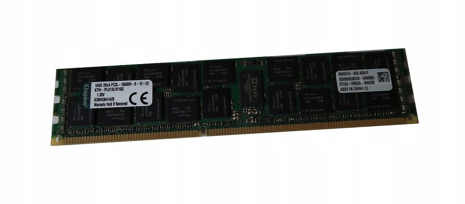 Wymiary i forma – 240-pin DIMM, 1 x 16 GB