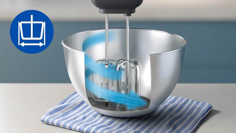 Rotacyjna miska o pojemności 3 L – Idealna do przygotowywania ciast