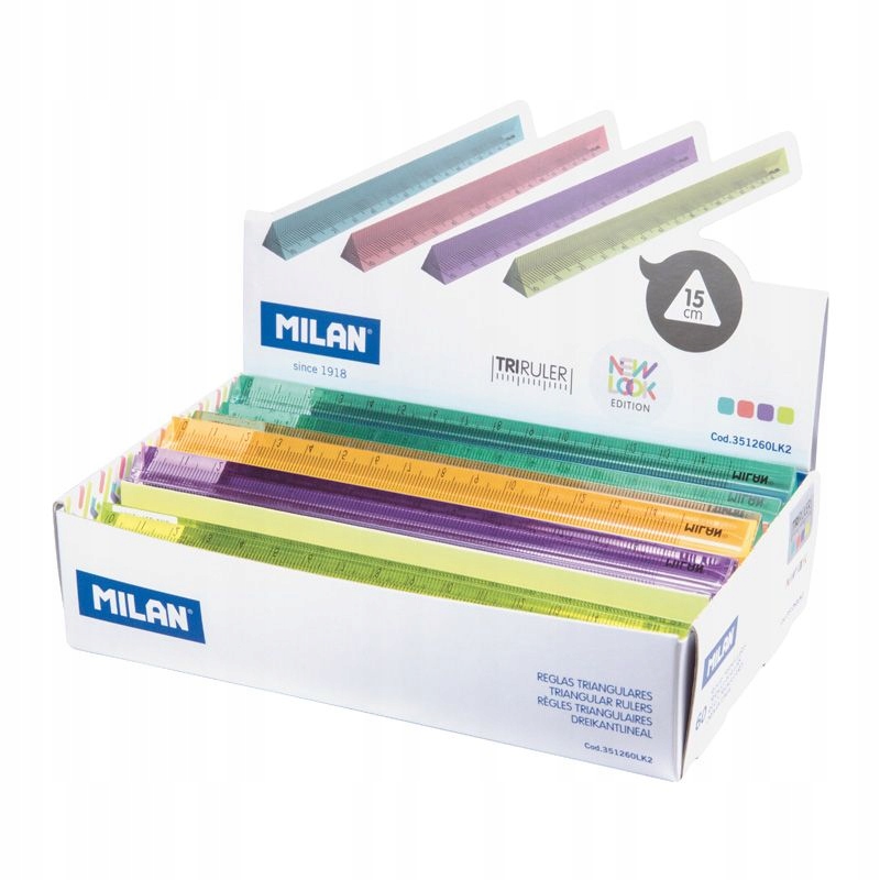 Linijka plastikowa trójkątna New Look 15cm – Idealne narzędzie do nauki