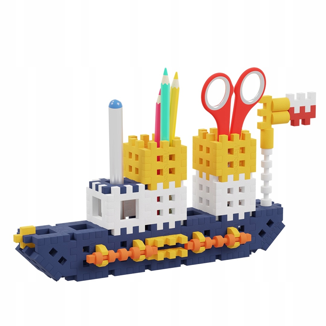 Zestaw zawiera 140 elementów i instrukcję