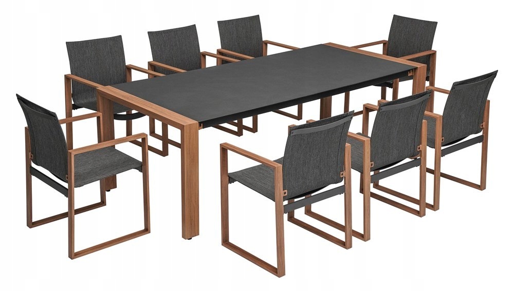 Zestaw Mebli Ogrodowych Jadalnianych DUISBURG dla 8 Osób – Elegancja i Komfort w Twoim Ogrodzie
