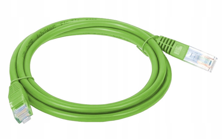 Patchcord UTP kat 5e 2.0m zielony* - KKU5ZIE2.0 – Niezawodne połączenia sieciowe