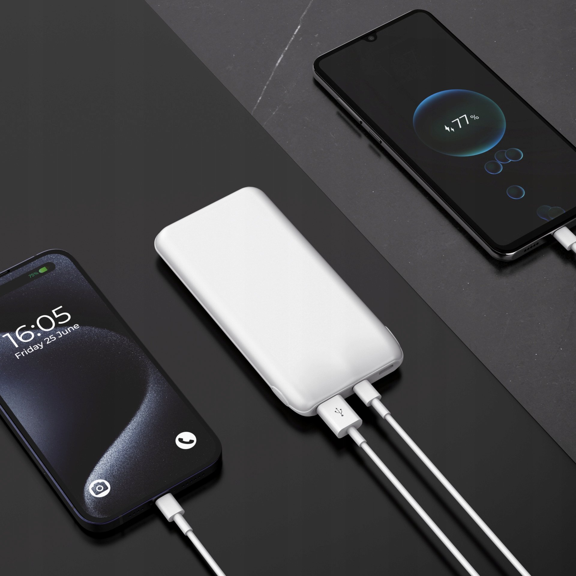 Wiele opcji wyjścia: 2x USB-C i 1x USB-A