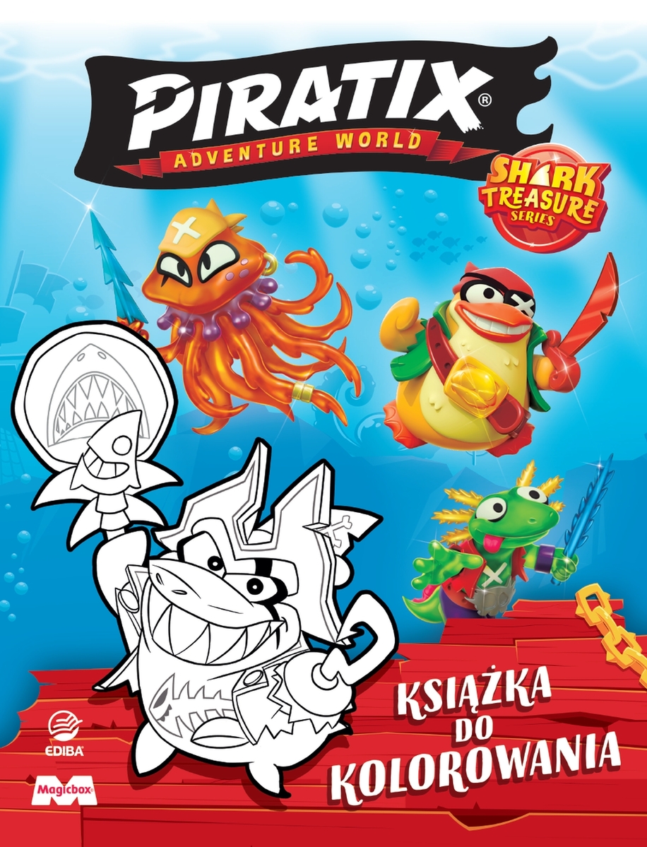 Piratix - Książka do kolorowania dla małych odkrywców