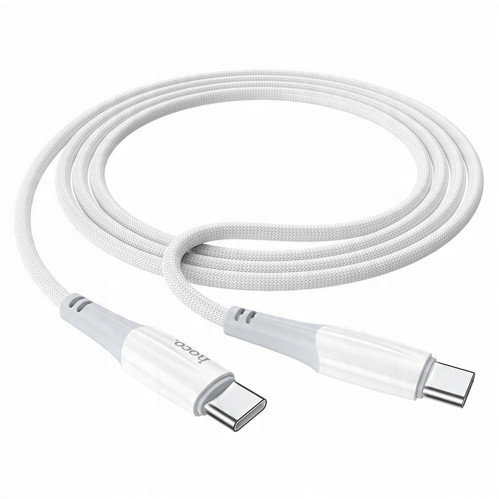 Kabel USB C do USB C Hoco PD 3A 60W 1 m X70 biały – Wydajność i styl