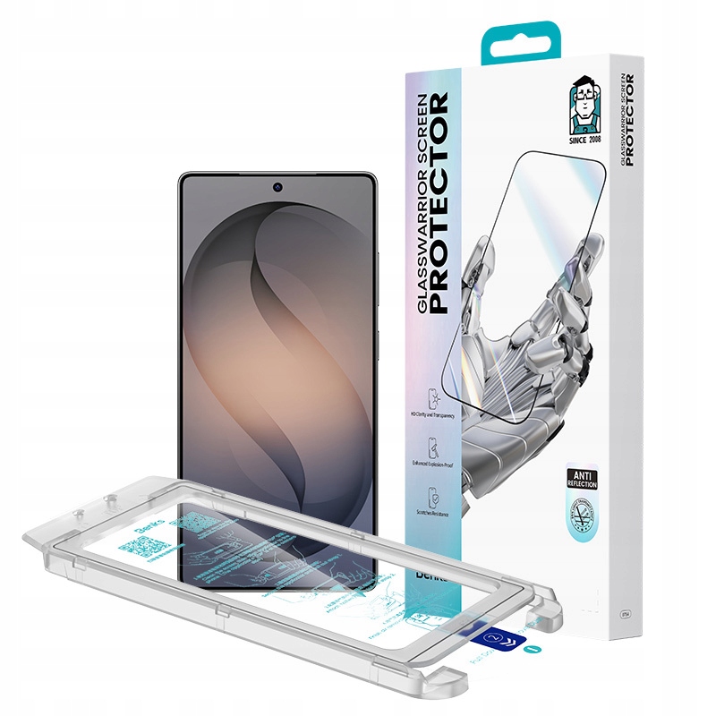 Szkło Hartowane z Ramką Montażową Glass Warrior AR do Samsung Galaxy S26 – Ochrona na najwyższym poziomie