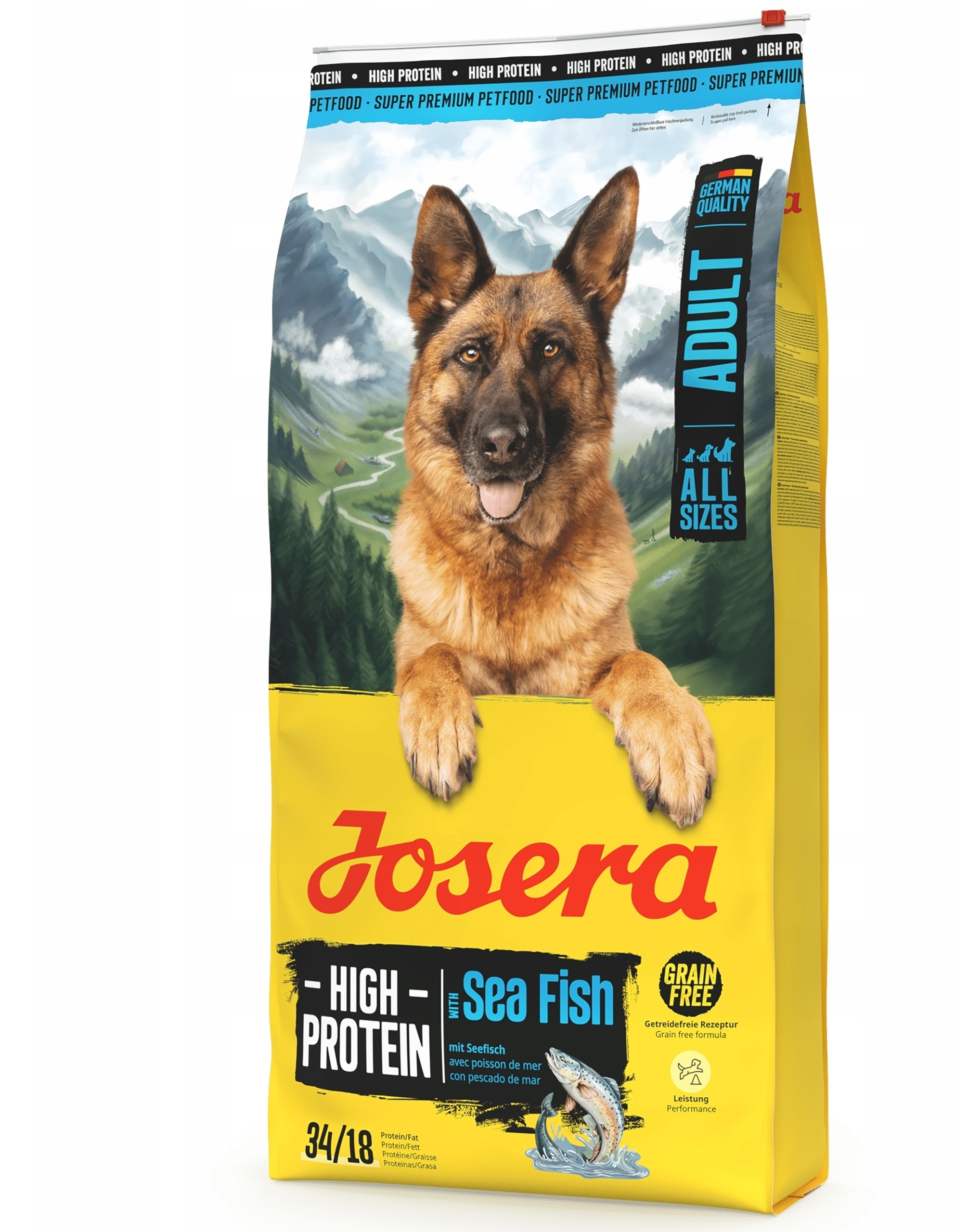 JOSERA High Protein Adult Sea Fish 12,5kg – Wysokobiałkowa karma dla psów średnich ras