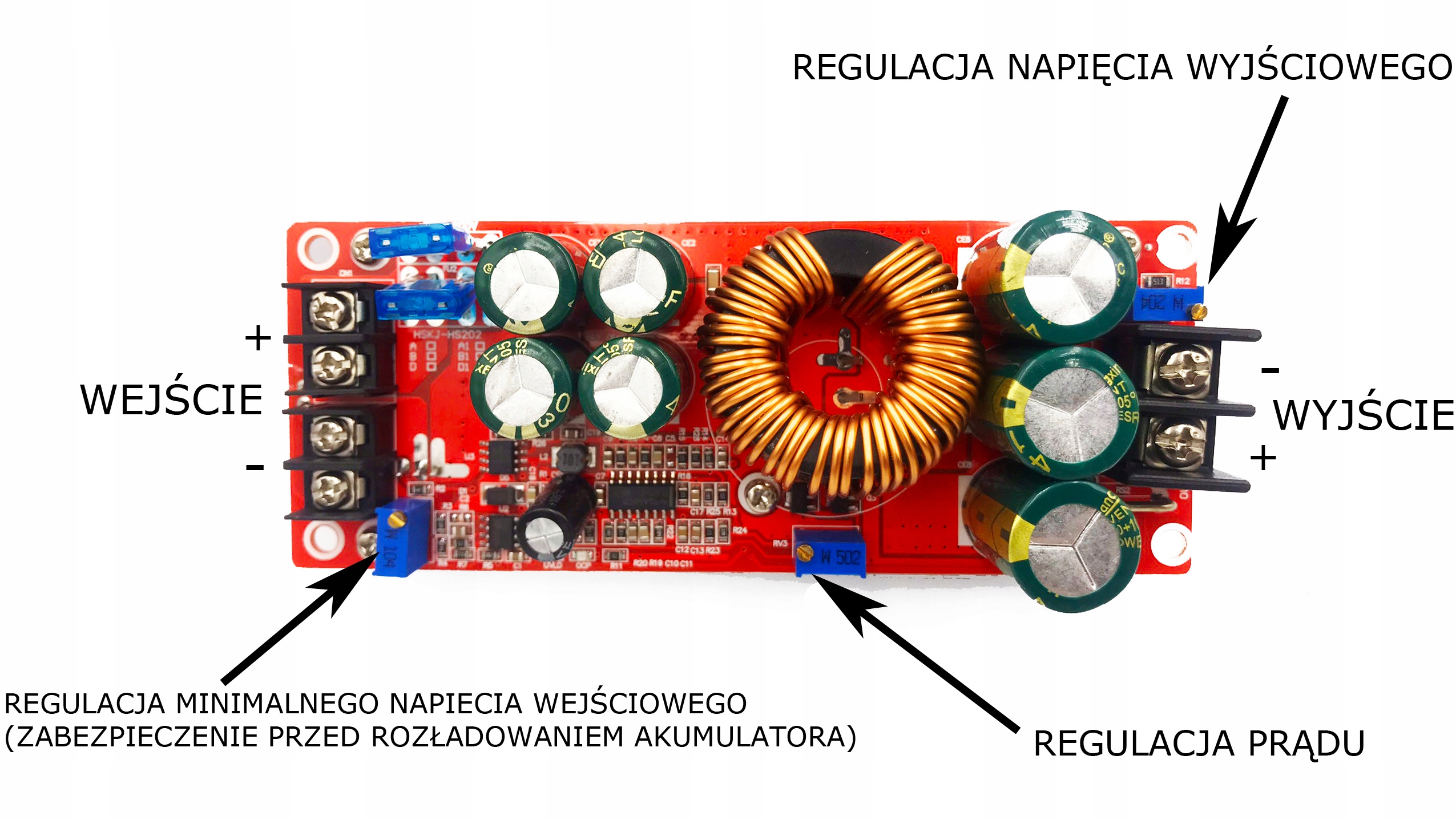 Regulacja napięcia wyjściowego od 12V do 80V
