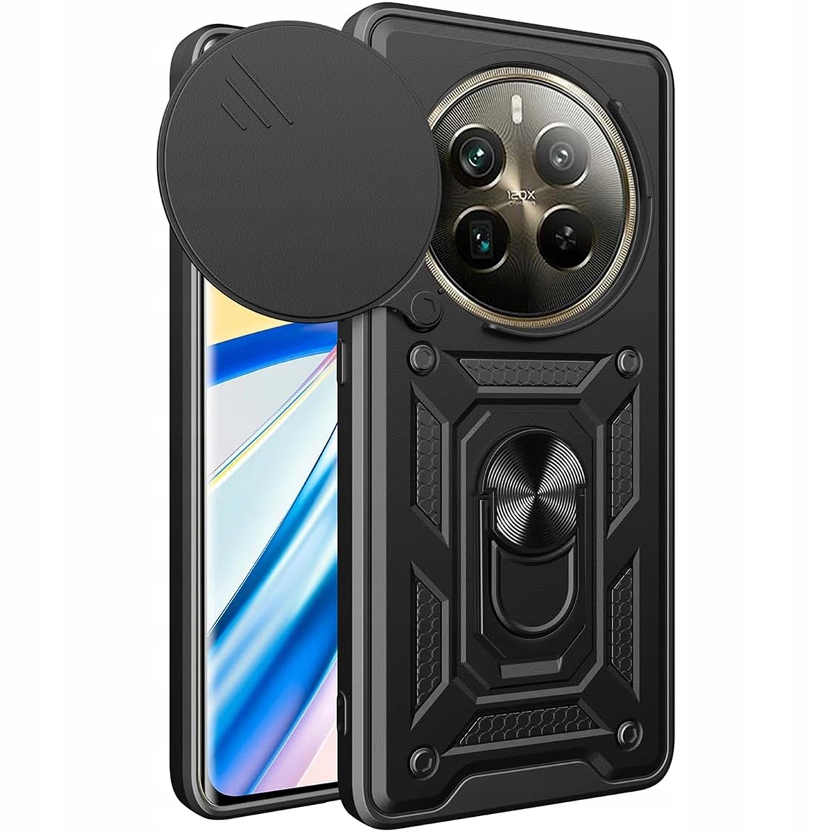 Etui pancerne Supero Camshield Ring do Realme 12 Plus 5G – Ochrona i styl w jednym
