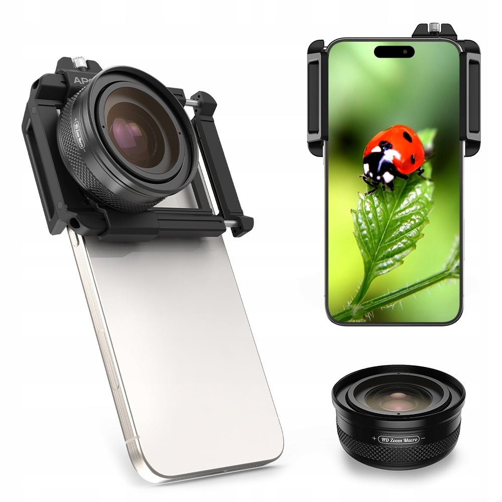 Obiektyw Do Telefonu Soczewka Zoom 10–20x Makro Lampa Ring Led Macro Apexel – Odkryj nowe możliwości fotografii