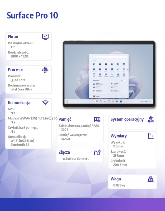 Bateria o pojemności 48 Wh – Do 19 godzin pracy