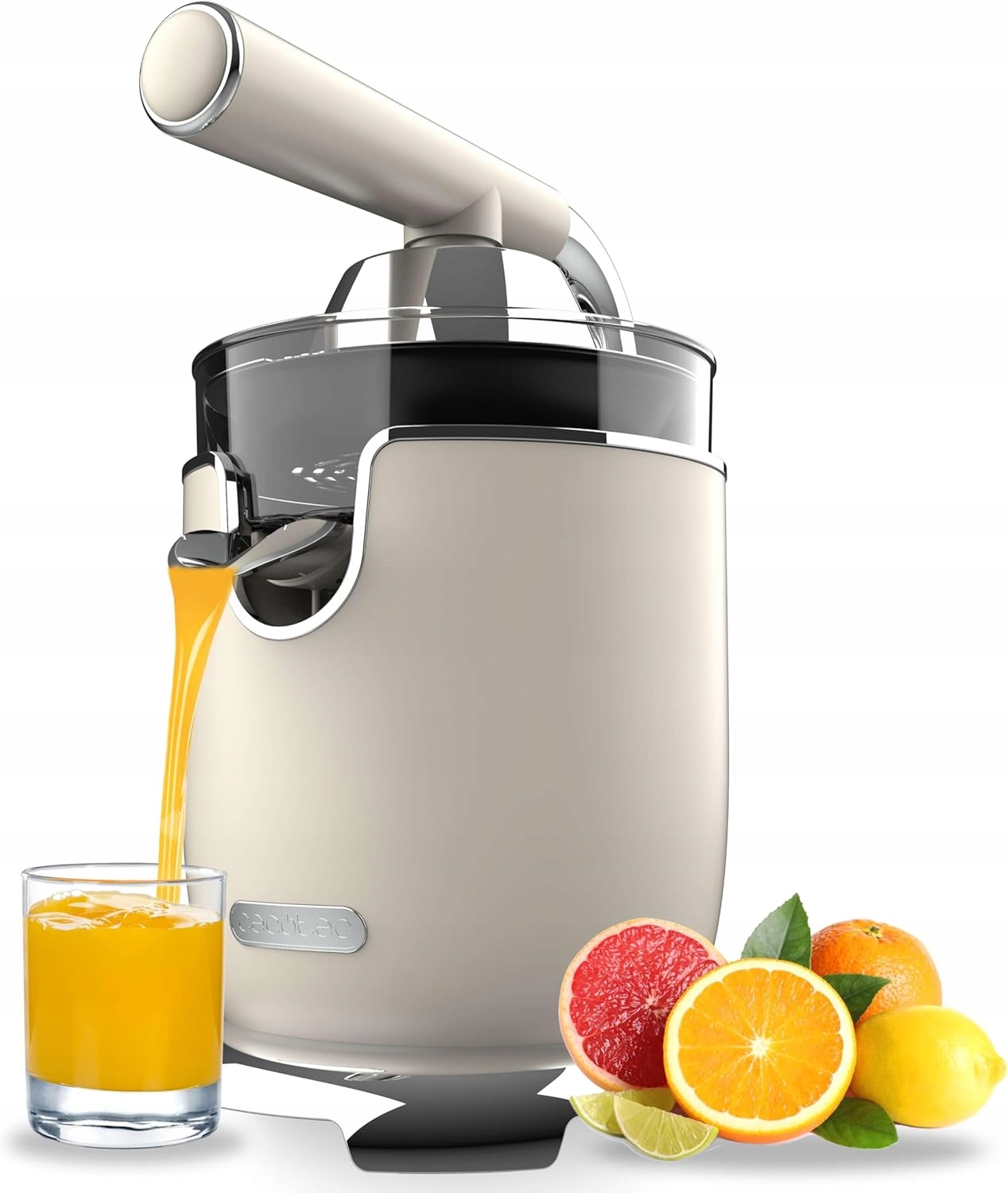Elektryczna wyciskarka do cytrusów Xqueeze RetroJuice 1000 Beige – Idealna do Twojej kuchni