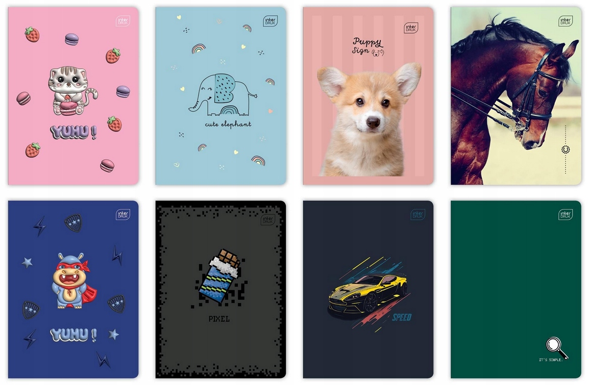 Zeszyt A5/16K trzylinia 70g UV mix – Idealny wybór dla uczniów