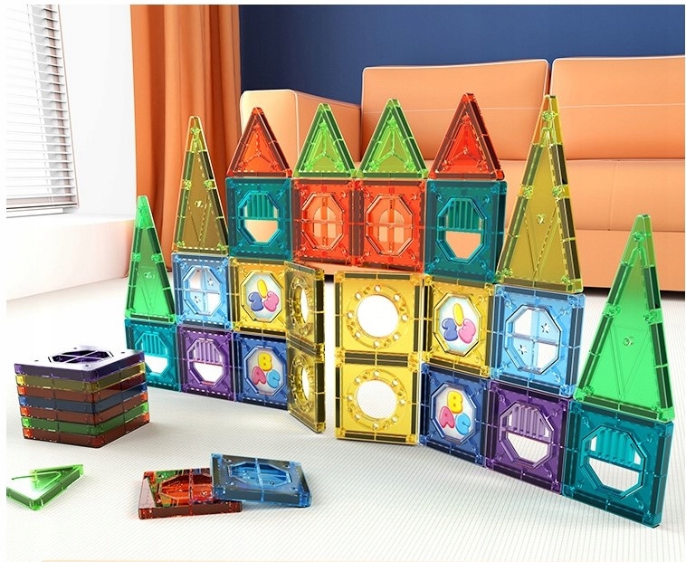 Klocki Magnetyczne 3D Magnetic 73El – Kreatywna zabawa dla dzieci
