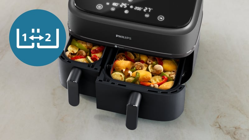 Dwa kosze do smażenia – Efektywne gotowanie dwóch potraw jednocześnie